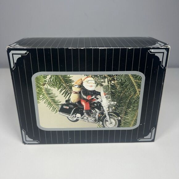 Vintage Harley Davidson Motorcycle " King Of The Road" Holiday Ornament With Box - Picture 7 of 11